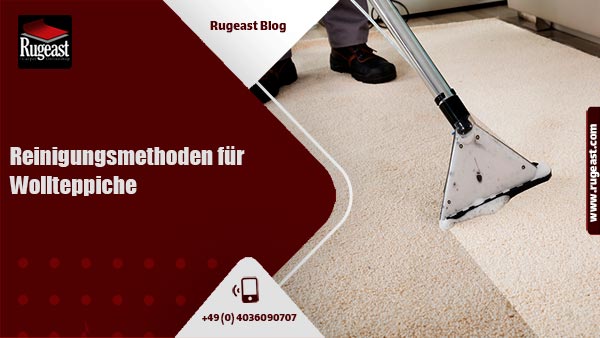 Cleaning methods for wool carpets